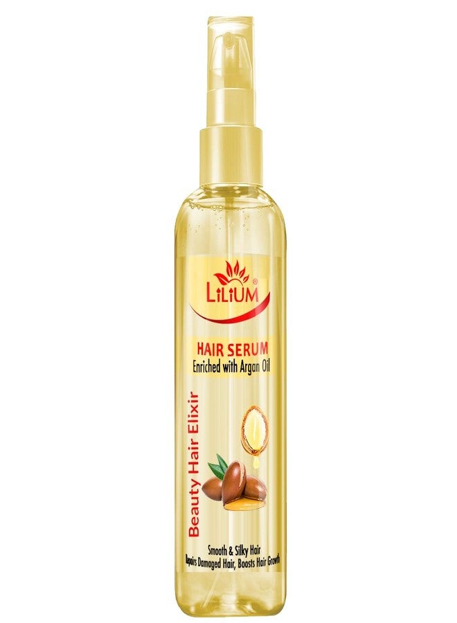 Lilium Hair Serum 50ml | Enriched With Argon Oil | Beauty Hair Elixir | Smooth Silky & Nourishing | Repairs Damaged Hairs | Frizz Control & Boosts Hair Growth | for Women & Men | 100% Vegan - Image 1