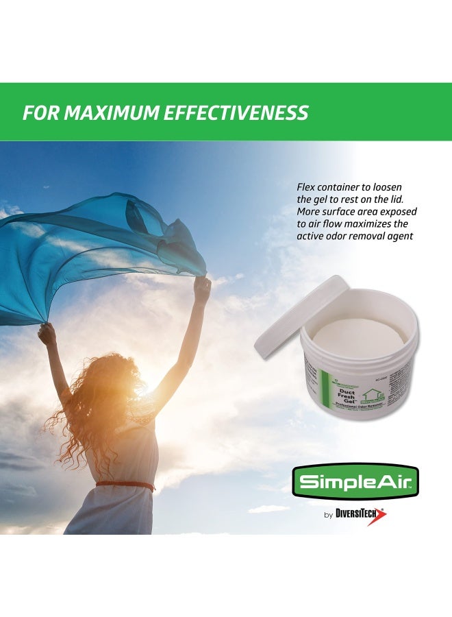 SimpleAir Duct Fresh Gel Hvac Air Freshener Cleaner Deodorizer Non Toxic For Odor Block Small - Image 4