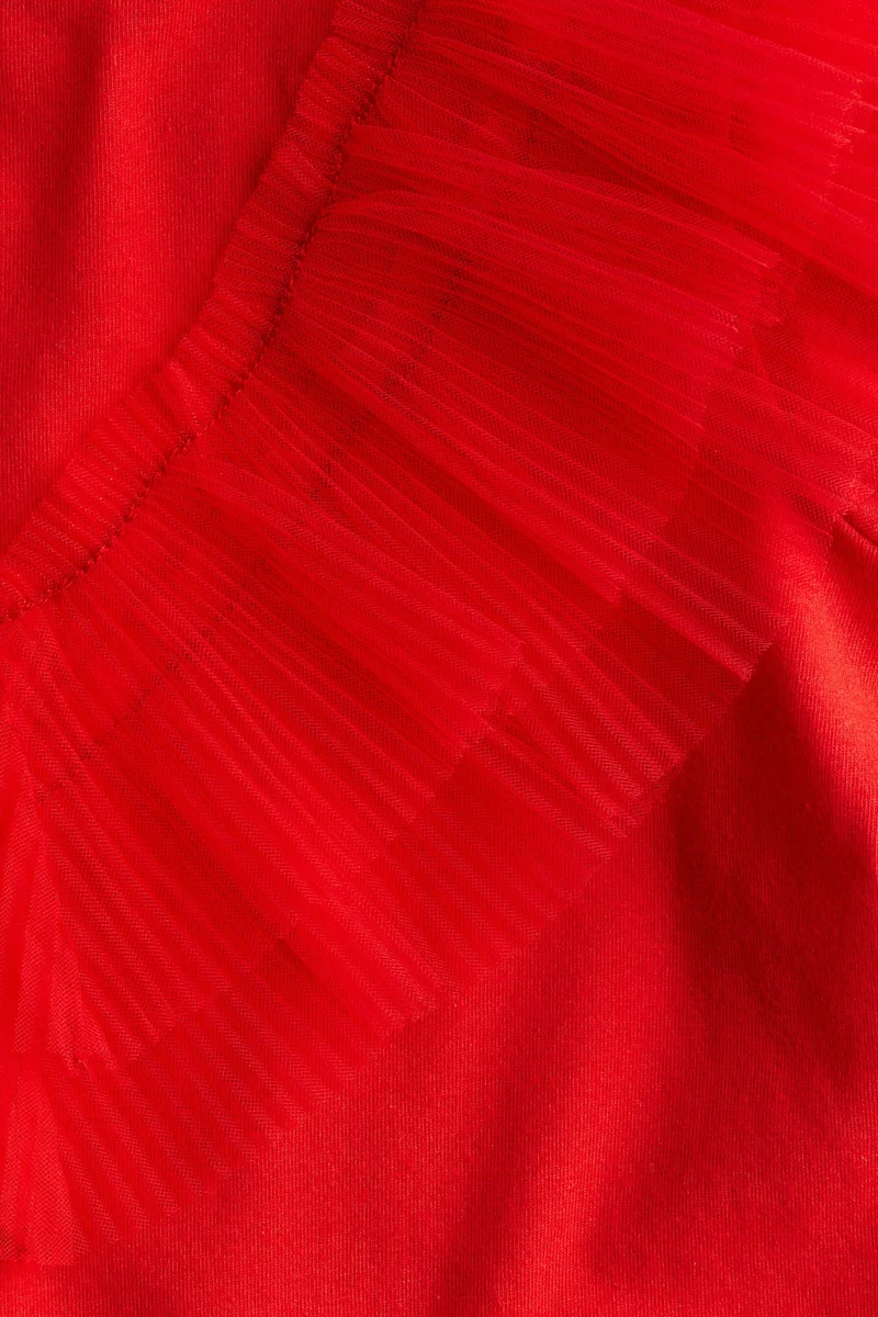 H&M Flounce-trimmed cotton top