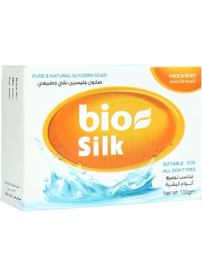 BioSilk Glycerin Soap PURE - 100 gm - Image 1