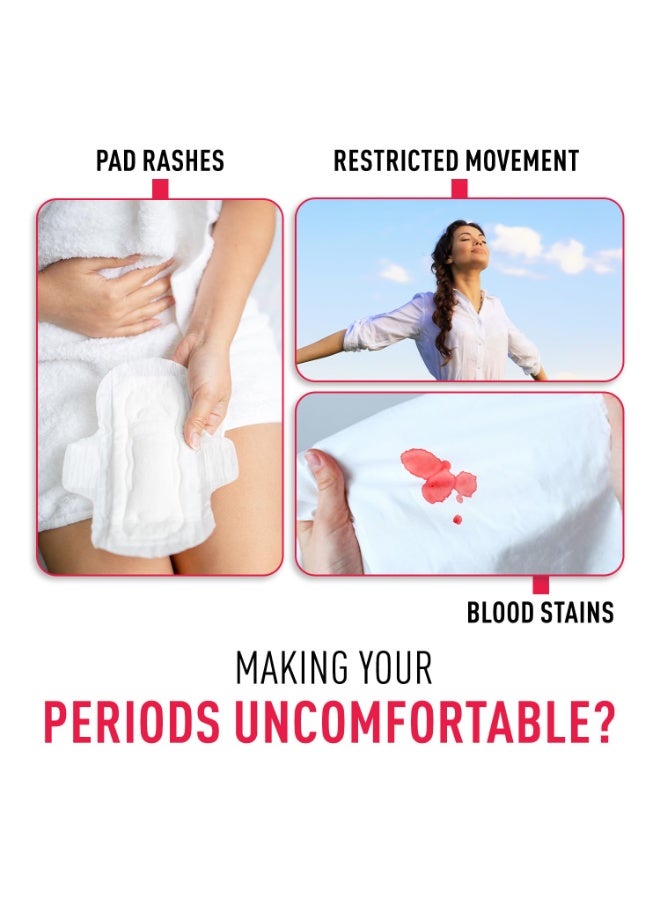 Sirona Reusable Menstrual Cup for Women | Large Size with Pouch|Ultra Soft, Odour and Rash Free|100% Medical Grade Silicone |No Leakage | Protection for Up to 8-10 Hours | US FDA Registered,Pack of 1 - Image 3