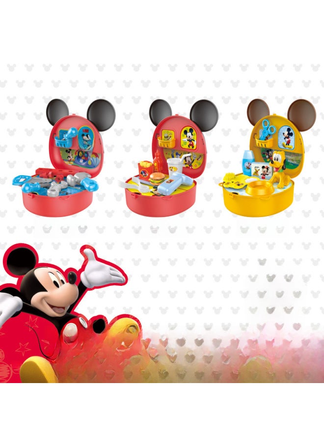 Disney Play House Satchel Handbag Children's Toy Ice Aisha Mickey Minnie Boys And Girls Admissions Gifts-Color:Mickey Burger Tote: 8921A  - Image 4