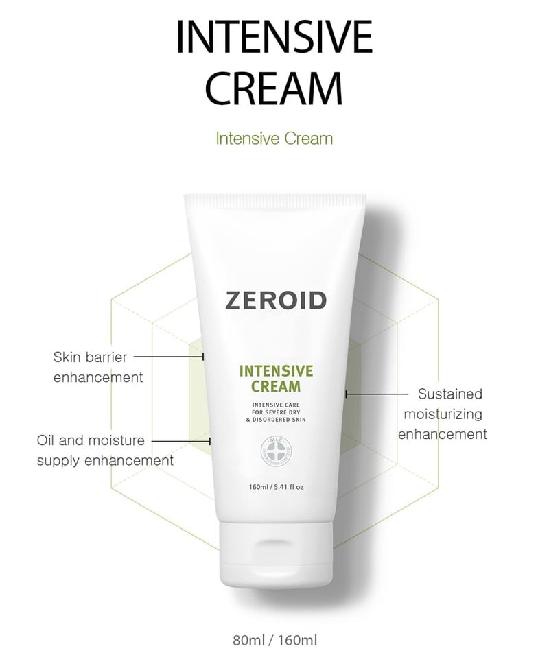 ZEROID Intensive Cream Korean Dermocosmetic Intensive Care for Severe Dry & Disordered Skin (80 mL) - Image 2