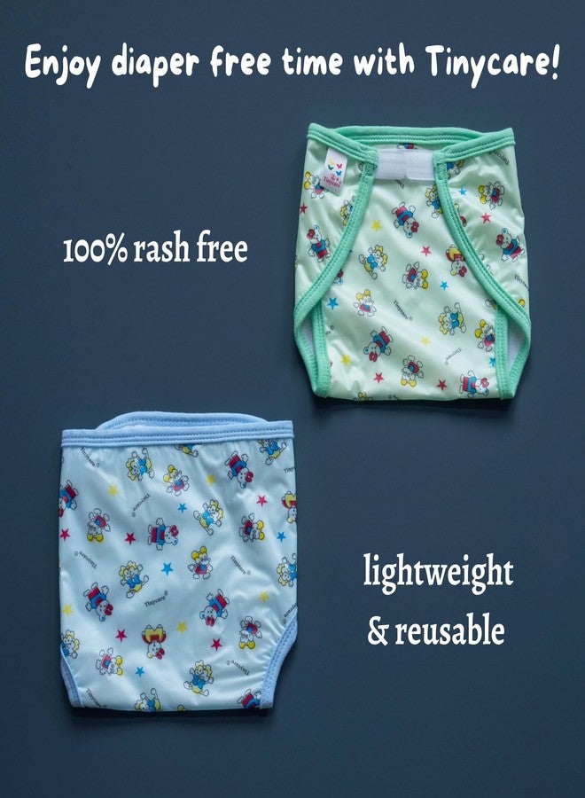 Tinycare New Born Baby's Cloth Nappies For Kids & Infants, Leakproof Printed Nappy/Langot/Diapers (Pack of 5)_Size-L (Washable and Reusable) - Image 3