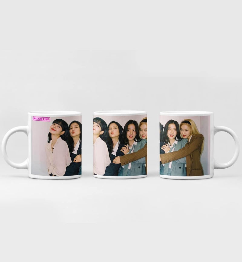 SINCE 7 STORE Blackpink Gift box for Blackpink Fans, 8 products: Blackpink Mug, 18 Lomocards, MDF Wood Keychain, Keychain Lanyard & Four badges - Image 5