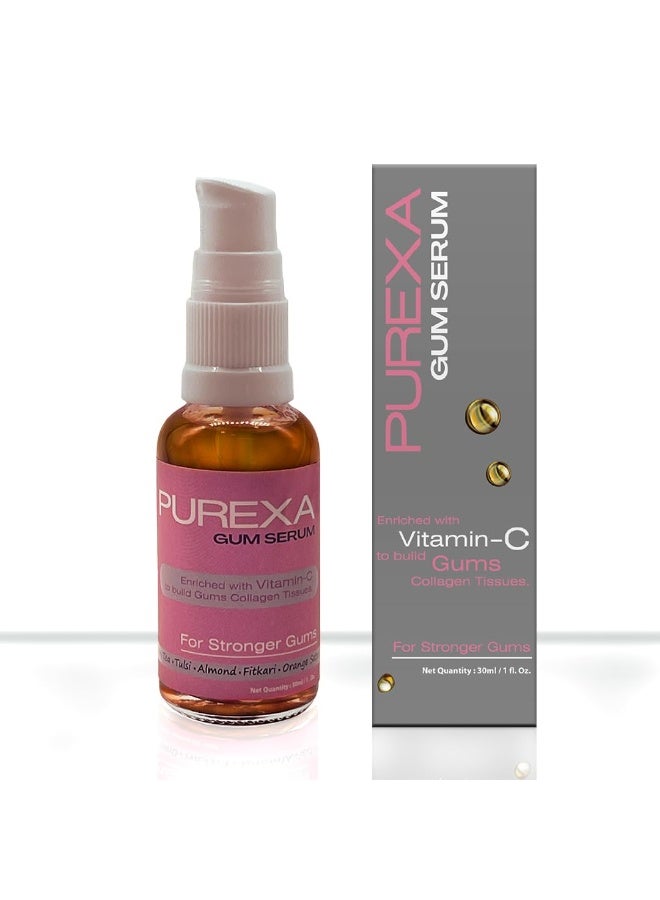 PUREXA Herbal Gum Serum Toothpaste | Vitamin C Enriched | Daily Protection Against Gum Problems | Bleeding Gums | Maintains Oral Hygiene With Strong Teeth & Fresh Breath | Essentials Oil for Oral Care | 30ML - Image 1