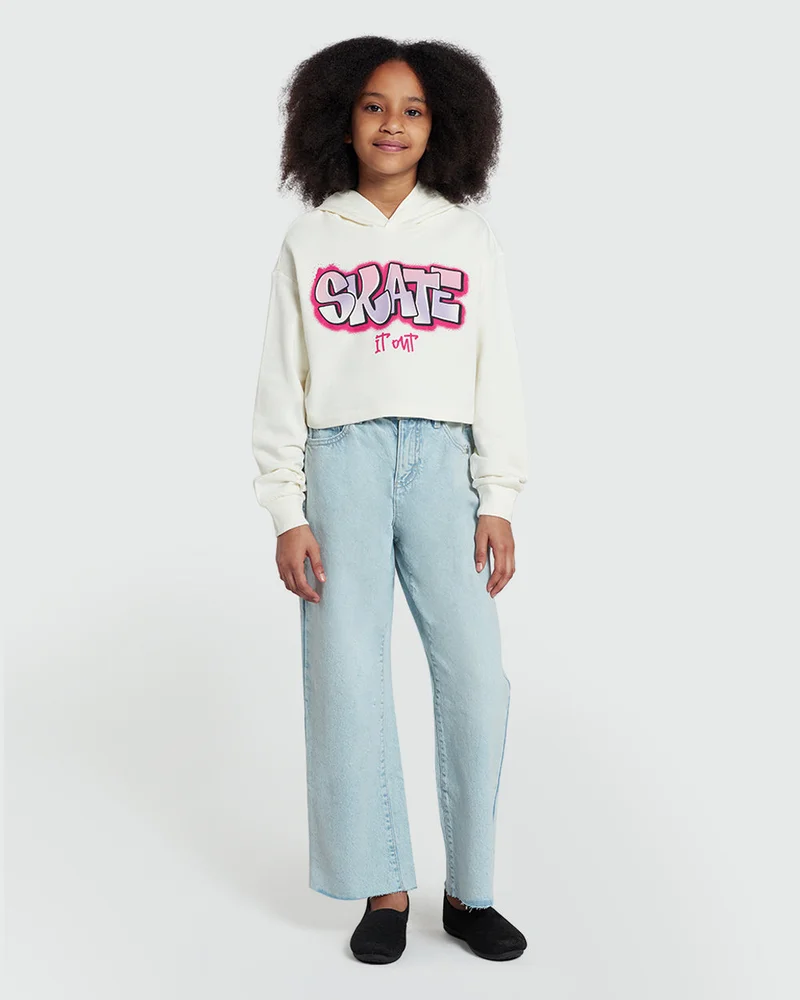 Ovs Marshmallow Hooded Sweatshirt For Girls