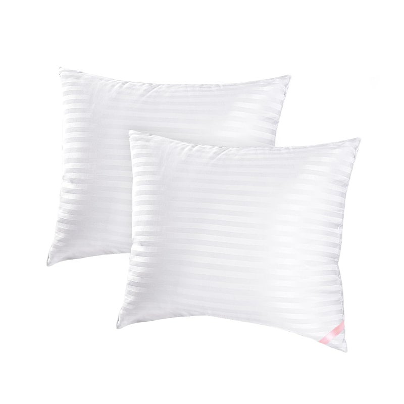 EIUE Throw Pillow Inserts Machine Washable PillowsPremium Polyester Fiber Fill for Sofa Bed  Decorative Cushions White 18x18inch