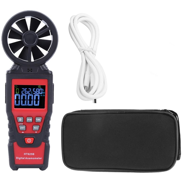HT625B Digital Anemometer Wind Speed Tester with Backlight for Outdoor Wind Measurement - Image 3