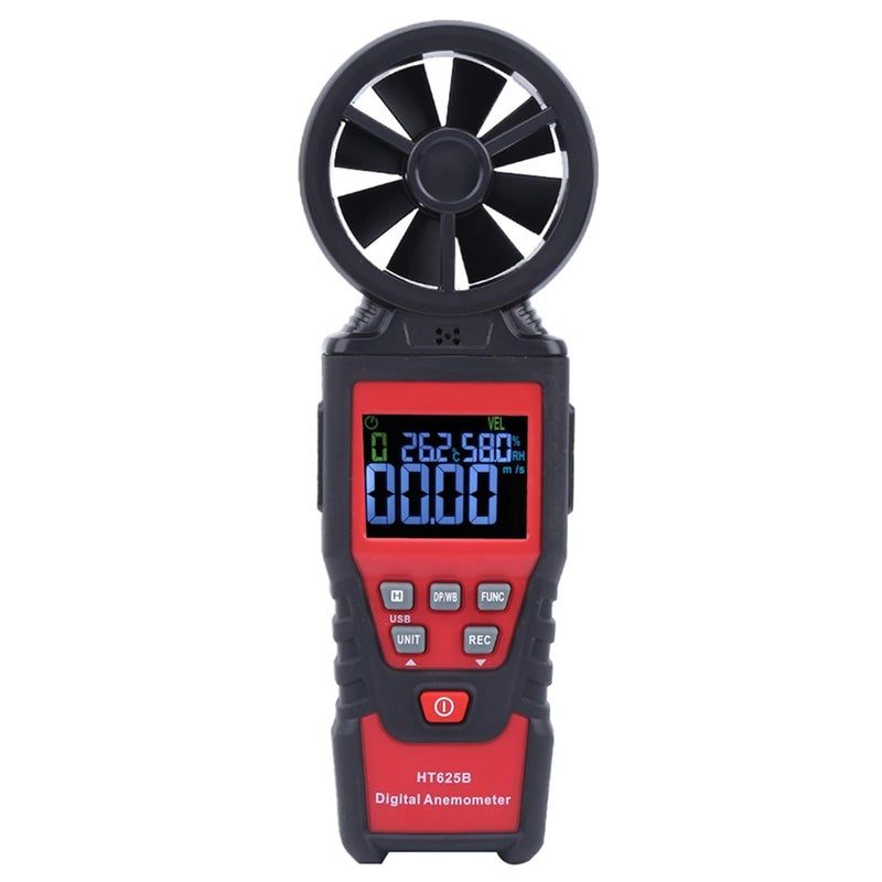 HT625B Digital Anemometer Wind Speed Tester with Backlight for Outdoor Wind Measurement - Image 1