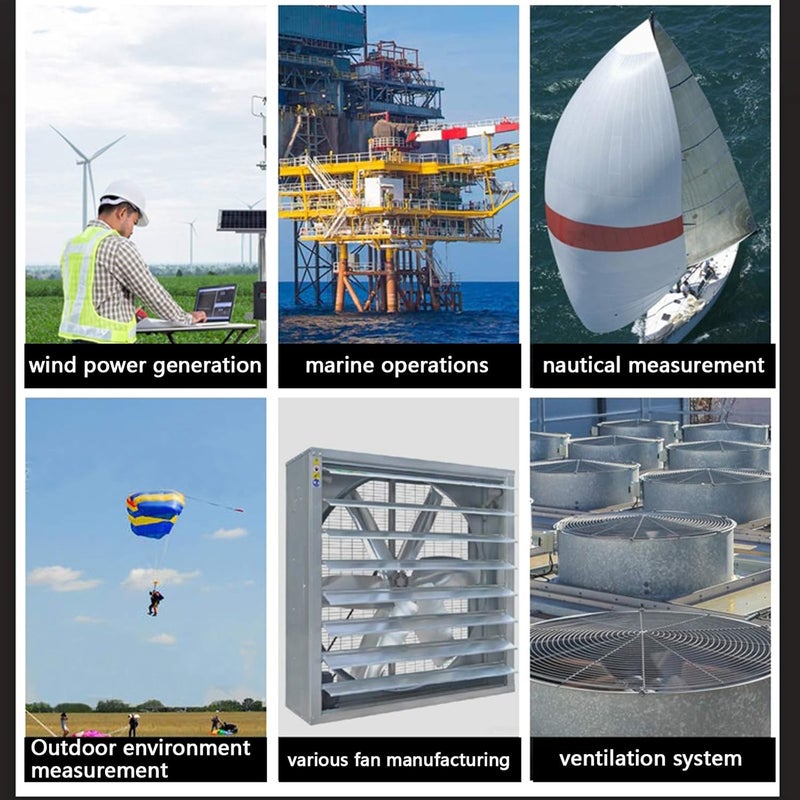 HT625B Digital Anemometer Wind Speed Tester with Backlight for Outdoor Wind Measurement - Image 5