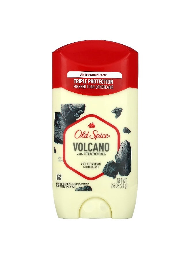 Old Spice أولد سبايس، مضاد للتعرق ومزيل عرق، بركان مع فحم، 2.6 أونصة (73 غرام) - Image 1