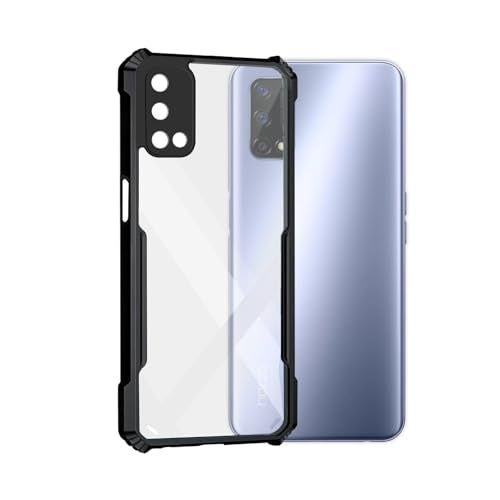 Plus 360 Degree Protection Black Border Back Cover for Realme Narzo 30 Pro - Black - Image 2