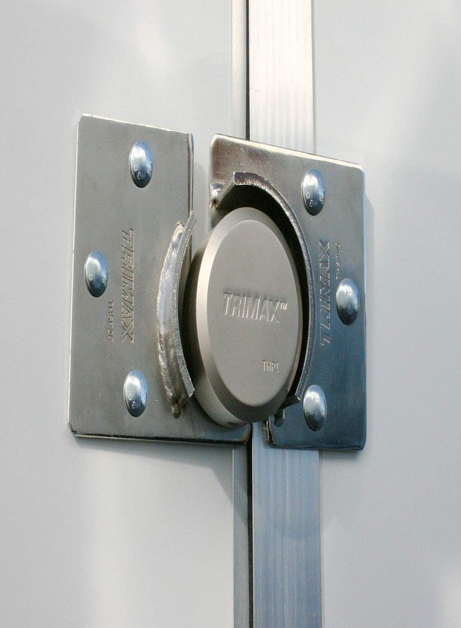 Trimax THSP2C Hockey Puck Internal Shackle Door Hasp - 2 Piece - Image 4