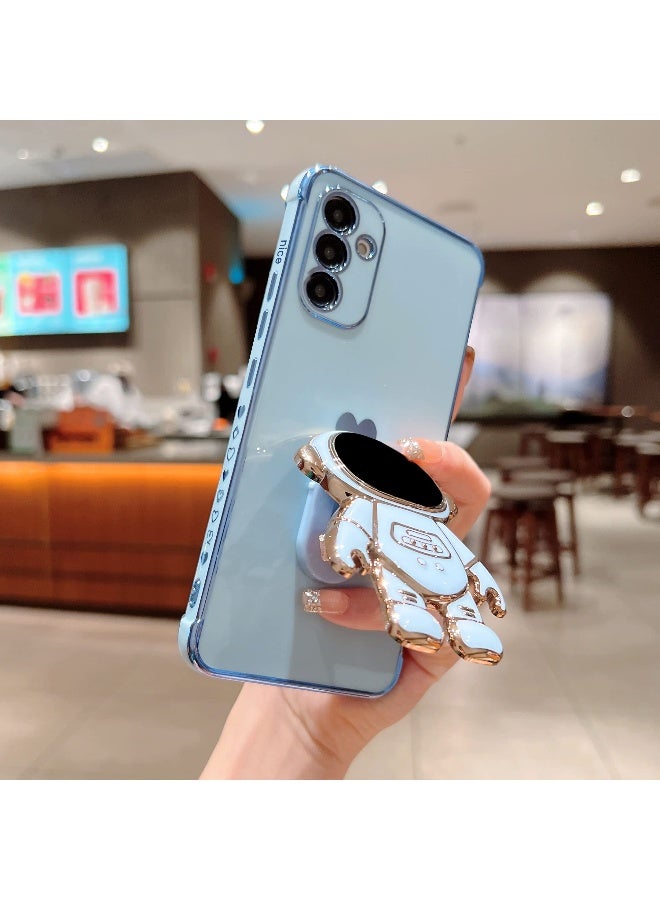 phylla حافظة هاتف فيلا لهاتف سامسونج جالاكسي S24 بلس 67 طلاء فاخر حامل وقوف رائد فضاء مع نمط صغير لطيف على شكل قلب - Image 3