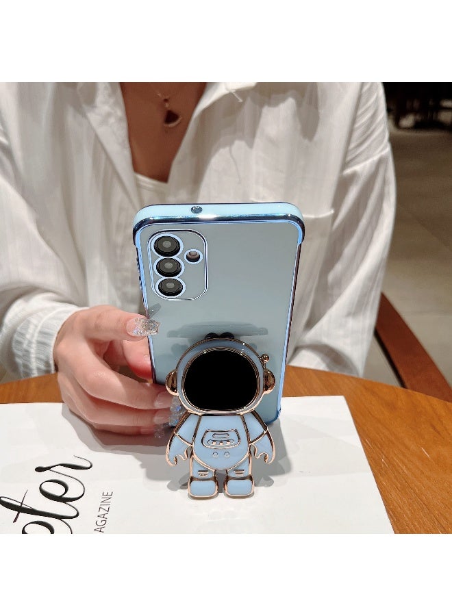 phylla حافظة هاتف فيلا لهاتف سامسونج جالاكسي S24 بلس 67 طلاء فاخر حامل وقوف رائد فضاء مع نمط صغير لطيف على شكل قلب - Image 2