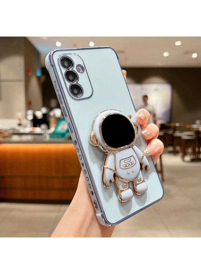 phylla حافظة هاتف فيلا لهاتف سامسونج جالاكسي S24 بلس 67 طلاء فاخر حامل وقوف رائد فضاء مع نمط صغير لطيف على شكل قلب - Image 4