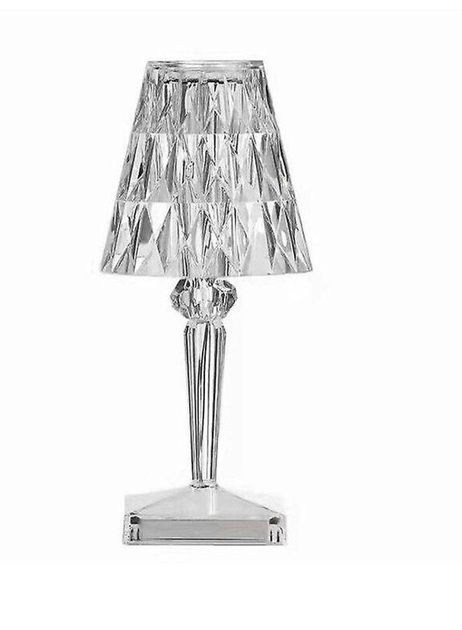 Dali Home مصابيح طاولة ماسية، مصابيح طاولة قابلة للشحن عبر USB لغرفة النوم/البار/المطعم، أضواء ليلية مع مفتاح يعمل باللمس  - Image 1
