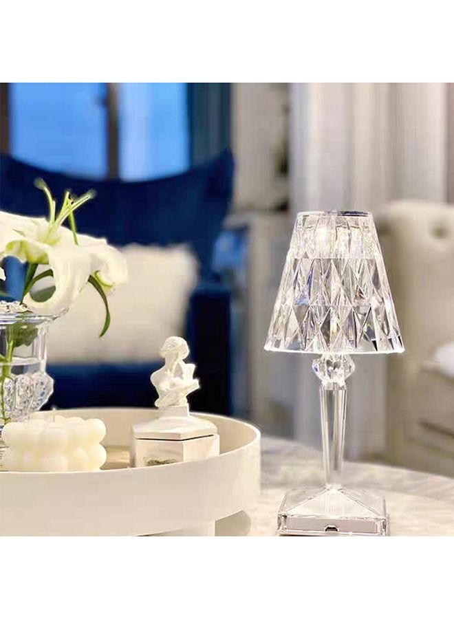 Dali Home مصابيح طاولة ماسية، مصابيح طاولة قابلة للشحن عبر USB لغرفة النوم/البار/المطعم، أضواء ليلية مع مفتاح يعمل باللمس  - Image 3