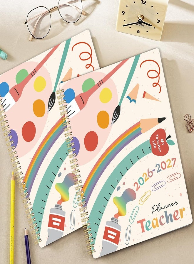 Lemome Teacher Planner 2026-2027 - Teacher Lesson Planners 2026-2027 from July 2026- June 2027, Academic Planner for School Year with Colorful Tabs and Inner Pocket, 8.5" x 11" - Image 2