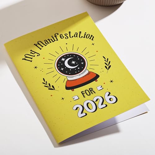 Oye Happy - Manifestation Card – New Year Greeting Card for 2026 | Write, Manifest & Dream | Positive Intentions Gift | Motivational New Year Card for Friends, Family & Loved Ones | 10 x 7 inches - Image 3