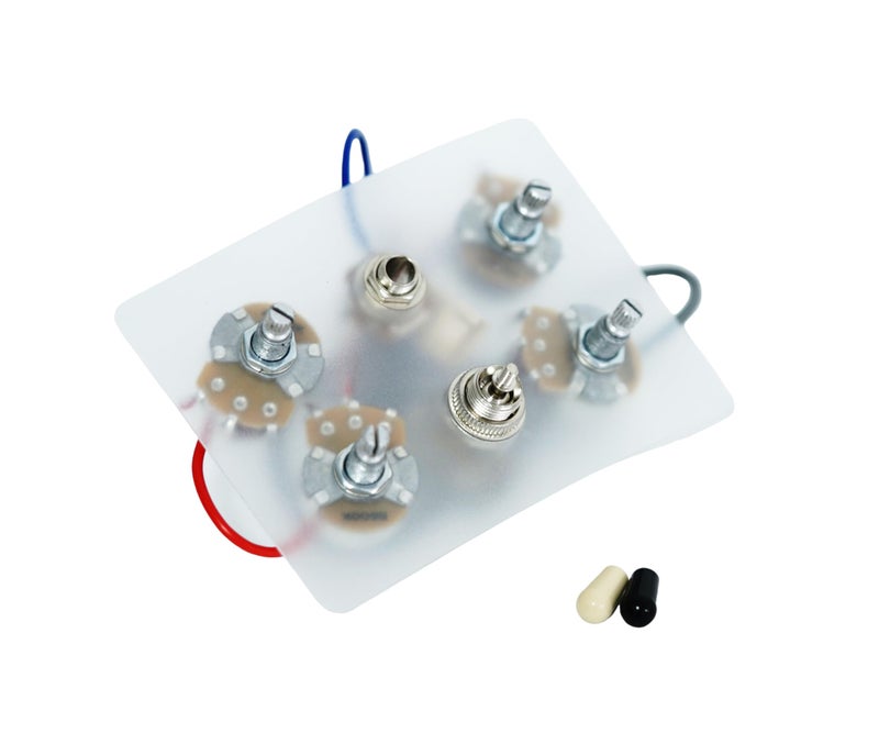 Guyker 1 Set LP Electric Guitar Pickup Wiring Harness Compatible with EPI SG LP Dot (1 Toggle Switch + 4 Pots + Jack) - Image 2