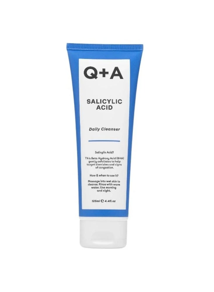 Q+A Salicylic Acid Daily Cleanser - 125ml - Image 1