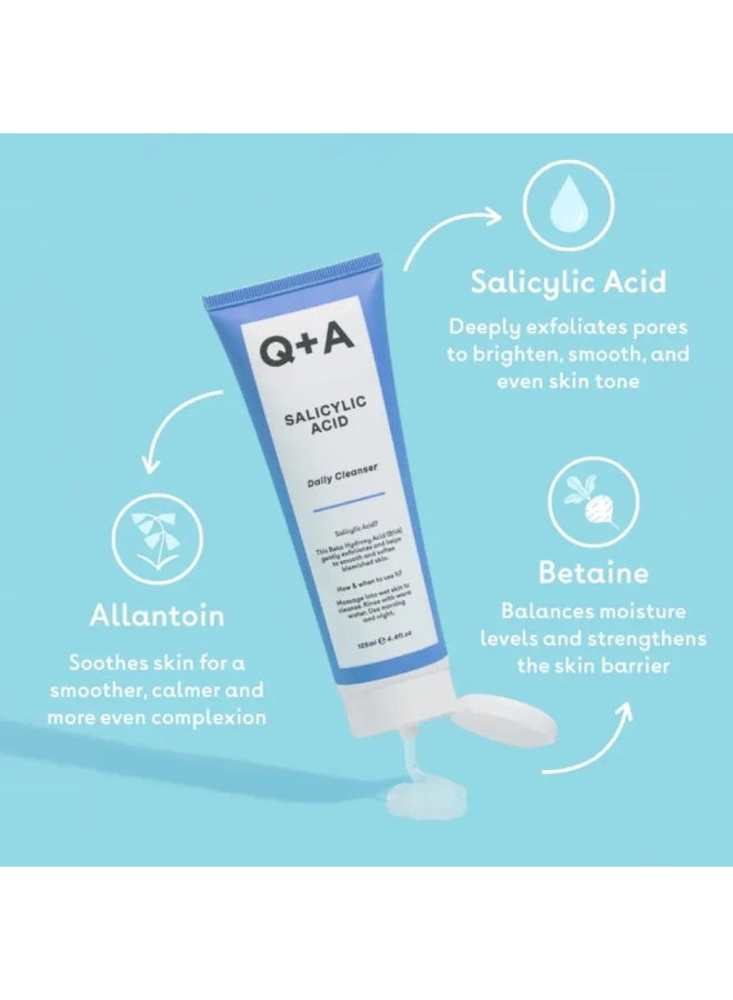 Q+A Salicylic Acid Daily Cleanser - 125ml - Image 5