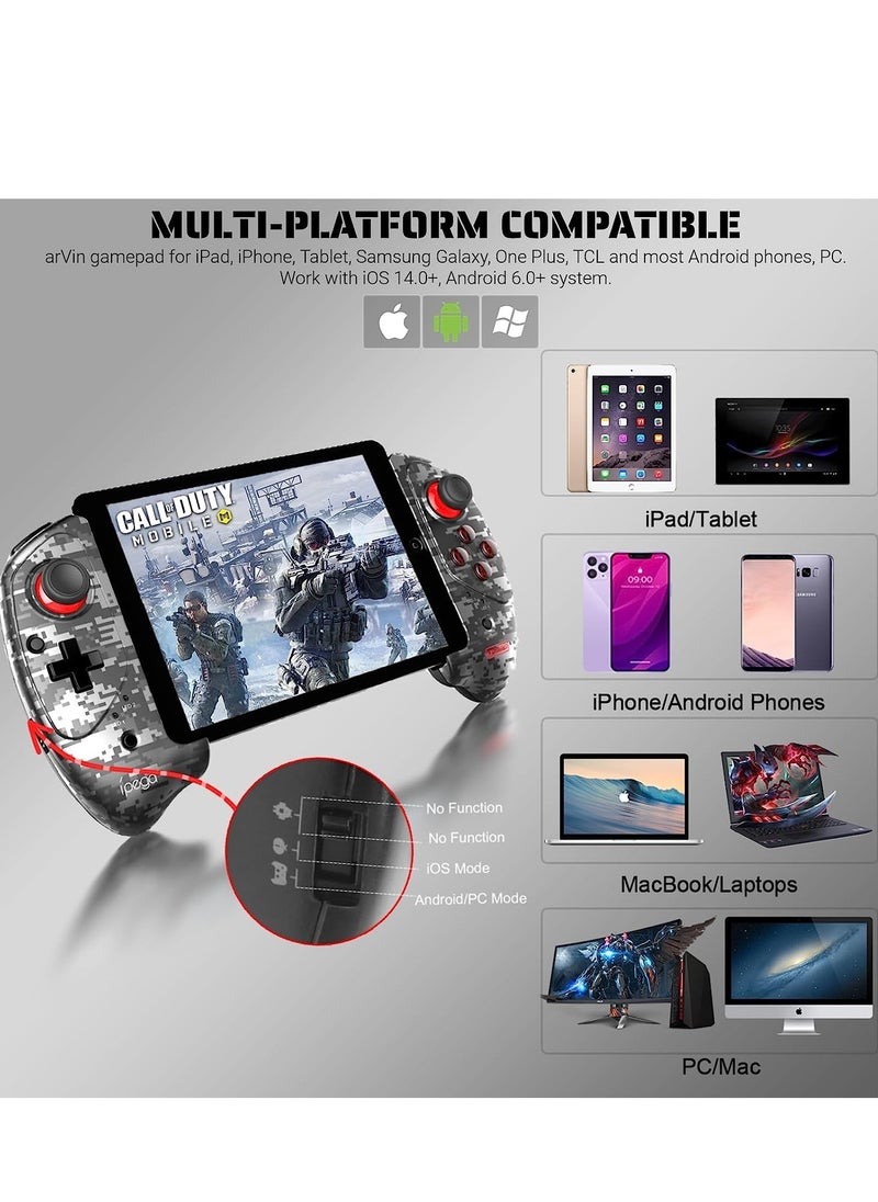 Universal Gaming Controller for iPad, iPhone, Android Tablets - Compatible with Samsung Galaxy, Huawei, and More - Perfect for COD and Steam Games  - Image 2