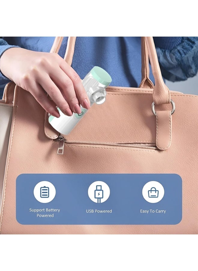 Mesh Nebulizer Portable Inhaler Device for Adults and Children Quiet Nebulizer with Mask and Mouthpiece Effective for Colds Asthma Respiratory Diseases
