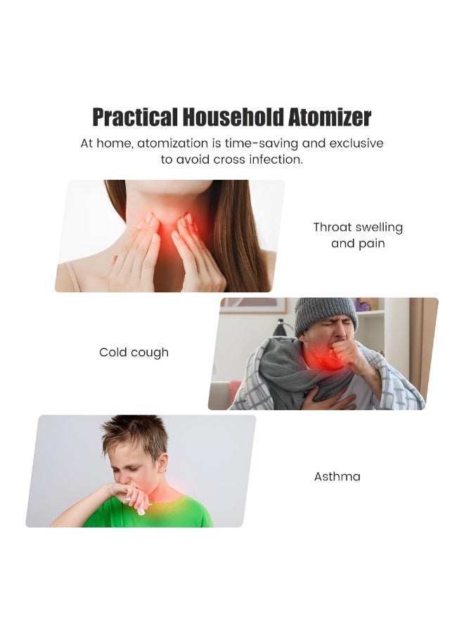 Mesh Nebulizer Portable Inhaler Device for Adults and Children Quiet Nebulizer with Mask and Mouthpiece Effective for Colds Asthma Respiratory Diseases