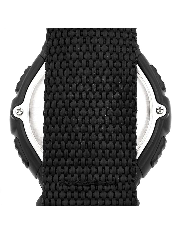 أرميترون ساعة رياضية للرجال 408159Blk كرونوغراف بسوار أسود وشاشة رقمية - Image 2