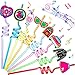 Skyley 24 Pcs 1950s Party Decorations Disco 50s Straws Retro Sock Hop Rock Silly Straws Music Party Favors for Adults 50s Dancing Parties 8 Styles and Colors - Image 3