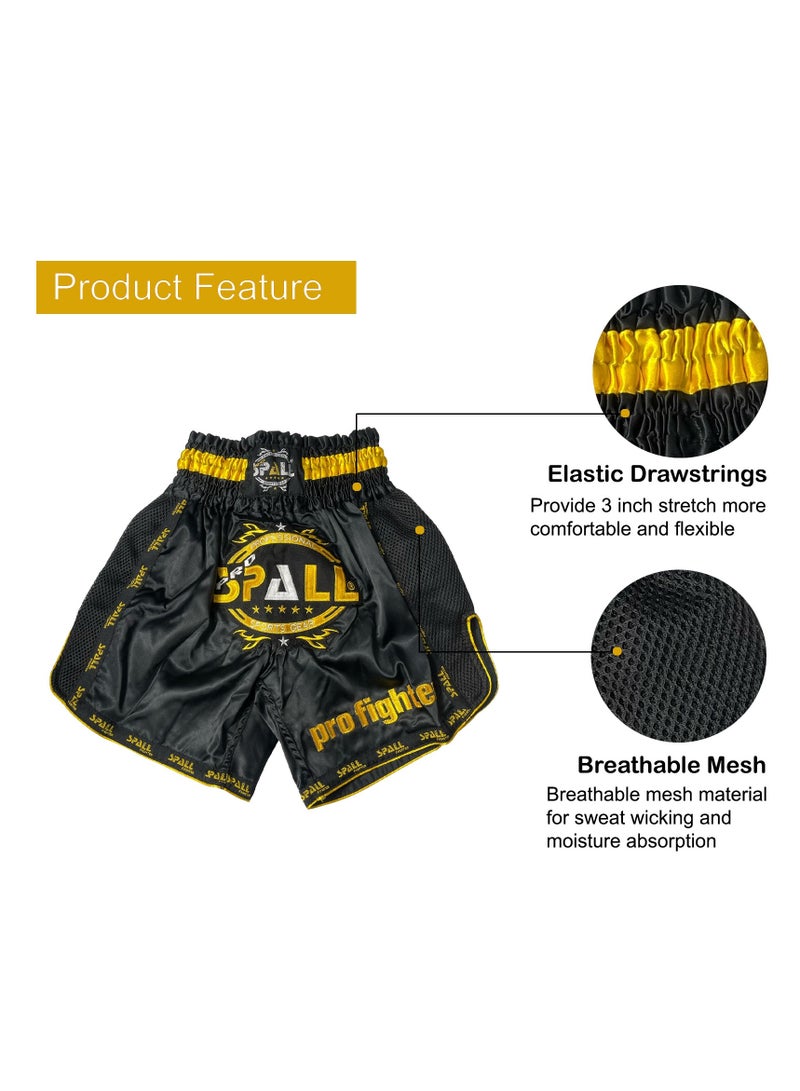 Spall Boxing Shorts For Men Muay Thai Shorts For Kickboxing Wrestling Grappling Fight And Cross Training Martial Arts Training Gym Clothing - Image 2