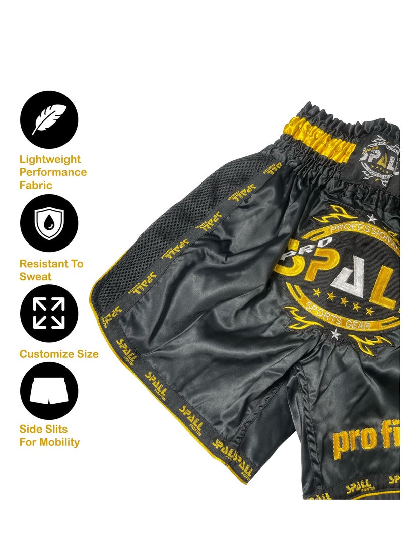 Spall Boxing Shorts For Men Muay Thai Shorts For Kickboxing Wrestling Grappling Fight And Cross Training Martial Arts Training Gym Clothing - Image 5