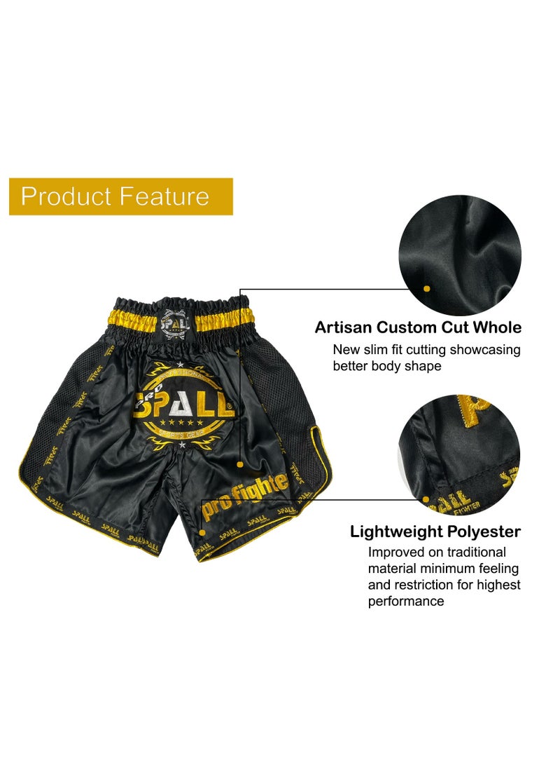 Spall Boxing Shorts For Men Muay Thai Shorts For Kickboxing Wrestling Grappling Fight And Cross Training Martial Arts Training Gym Clothing - Image 4