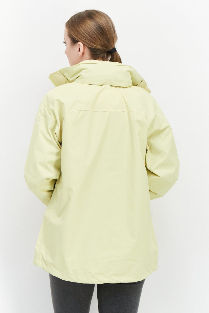 Trespass Women Brand Logo Windbreaker Jacket, Light Yellow - Image 2