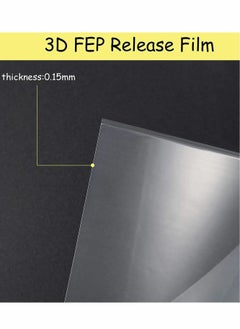Excefore FEP Film, High Transmittance Strength Film with Replacement Plastic Spatulas, Thickness 0.15 mm Compatible with UV DLP 3D Printers, LCD SLA Resin (140 x 200 mm)  - Image 3