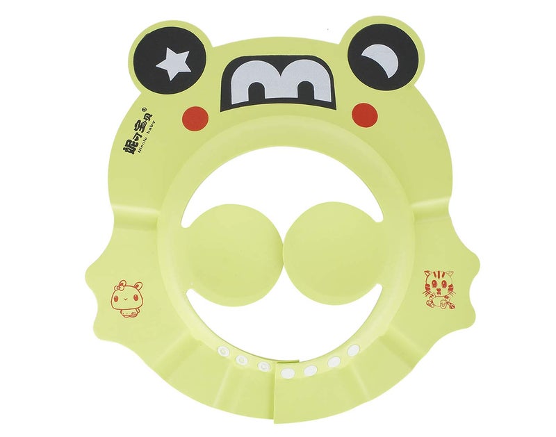 AUF Comfortable Soft Baby's and Kid's Shower Cap with Ear Protection Pads (Green ) - Image 4