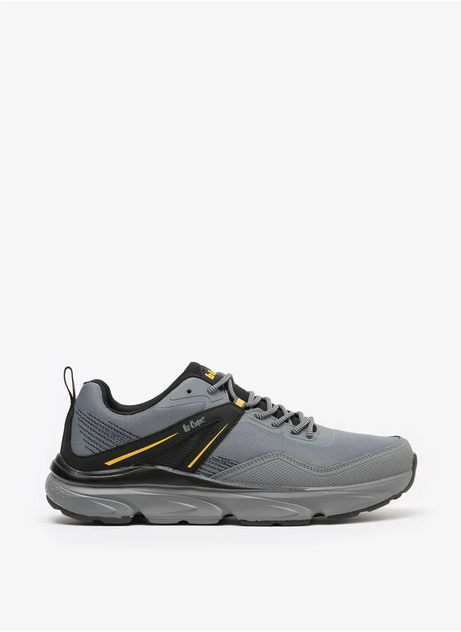لي كوبر Men's Panelled Low Ankle Lace-Up Sneakers