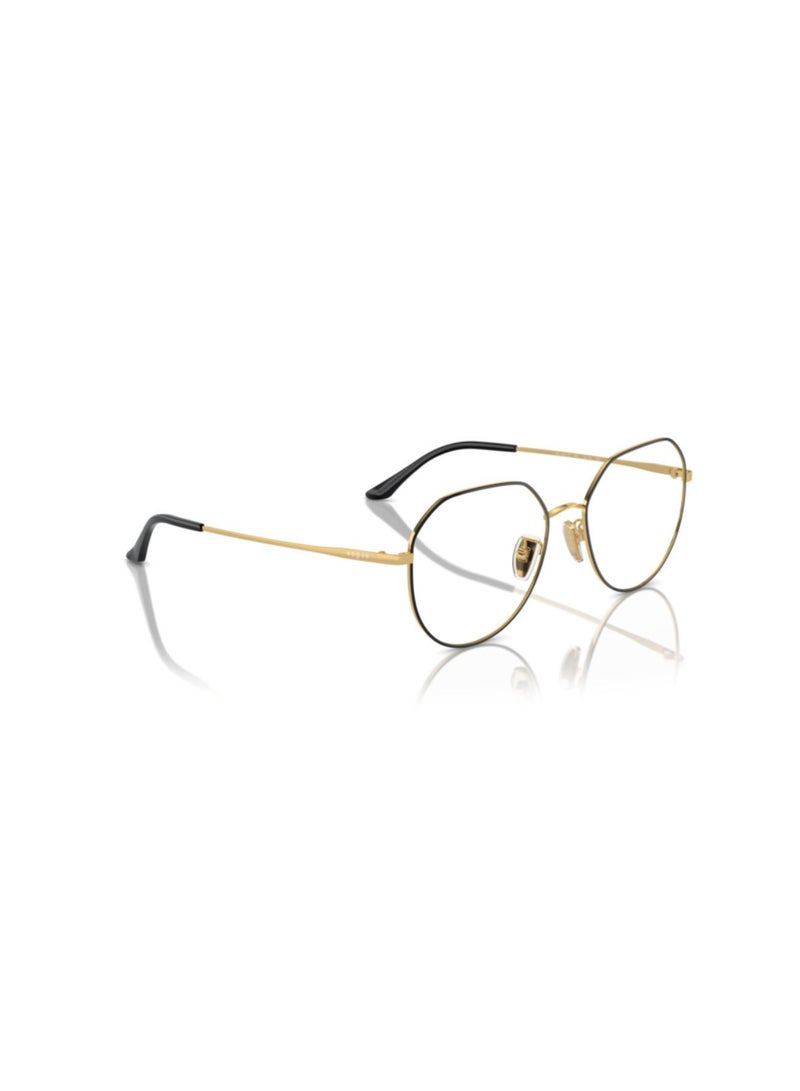 Vogue Vogue Woman Irregular  Eyeglasses- Vo 4301D - Lense Size:55Mm - Top Black/Gold  - Image 4
