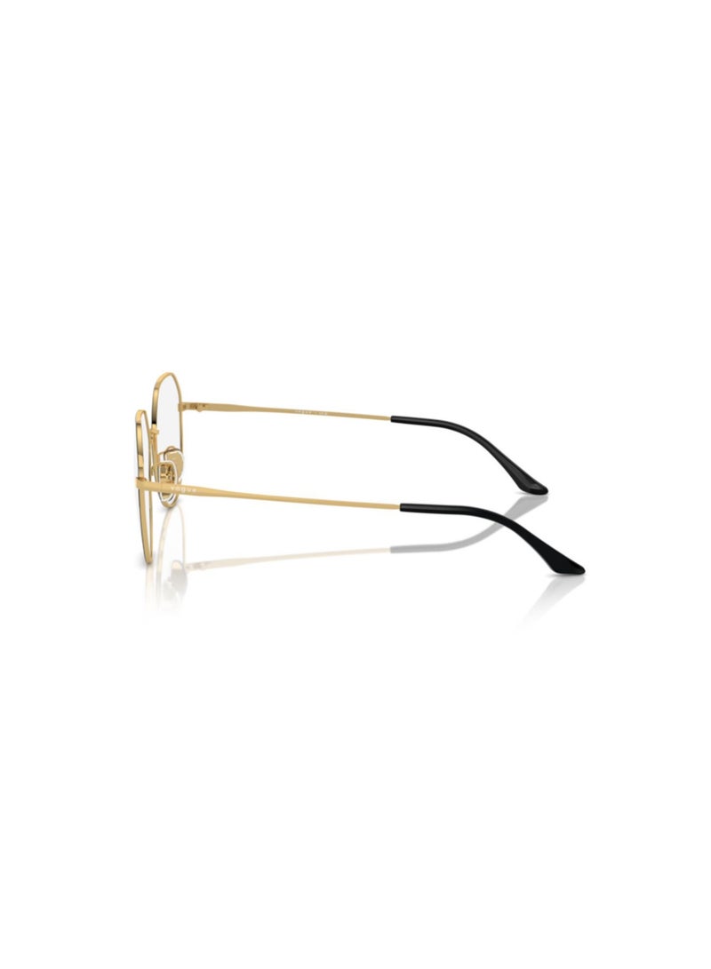 Vogue Vogue Woman Irregular  Eyeglasses- Vo 4301D - Lense Size:55Mm - Top Black/Gold  - Image 2