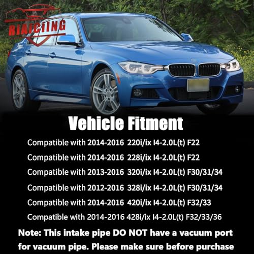 RiAiCiING Cold Air Intake Kit Compatible with BMW F22 220i 228i/F30 F31 F34 320i 328i /F32 F33 420i 428i N20 N26 2.0T, Increases Horsepower & Torque, Improve throttle response - Image 2