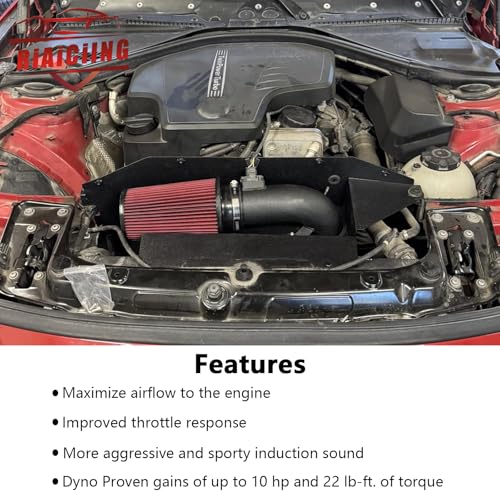RiAiCiING Cold Air Intake Kit Compatible with BMW F22 220i 228i/F30 F31 F34 320i 328i /F32 F33 420i 428i N20 N26 2.0T, Increases Horsepower & Torque, Improve throttle response - Image 3