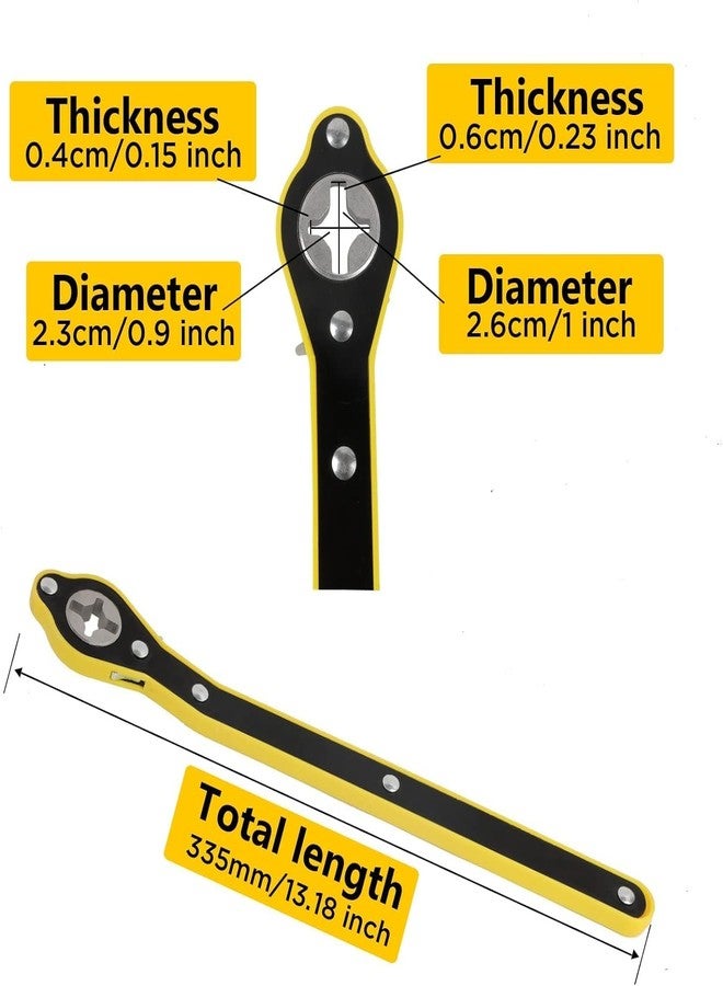 TONSYL Jack Ratchet Wrench for Scissor Head Reinforced Design & Labor-Saving Tire Wheel High Torque Car Positive And Reversal Knob For Travel/Truck/SUV/Vans - Image 3