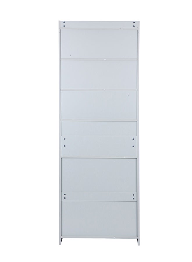 ebb & flow White color Bookshelf, Storage Shelf, Storage cabinet, Large Bookcase with 2 Doors, 4 Shelves for Living Room, Office - Image 5