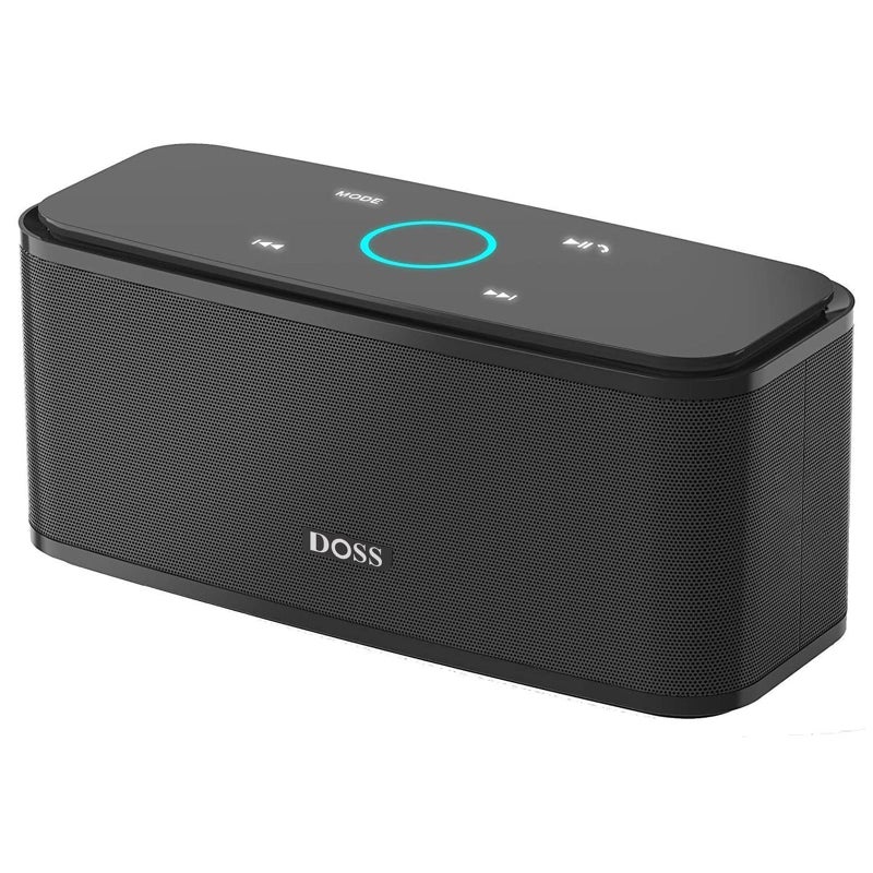 DOSS SoundBox Touch Wireless Bluetooth Speaker with 12W HD Sound and Bass, IPX5 Waterproof, 20H Playtime, Handsfree, for Office, Home, Outdoor, Travel-Upgraded - Image 1