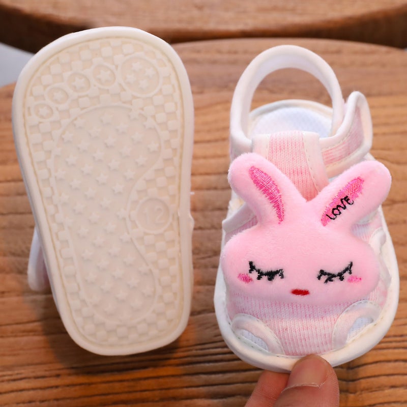 Summer 0-1 Year Old Baby Sandals 6-15 Months Old Male And Female Baby Toddler Shoes Beef Tendon Soft Bottom Velcro Walking Shoes - Image 1