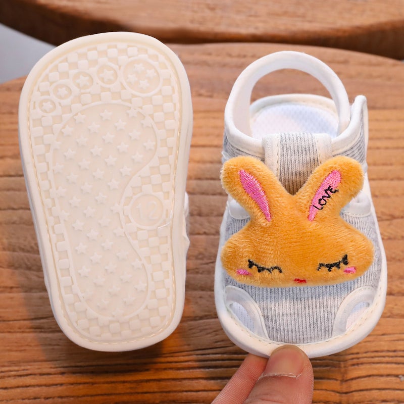Summer 0-1 Year Old Baby Sandals 6-15 Months Old Male And Female Baby Toddler Shoes Beef Tendon Soft Bottom Velcro Walking Shoes - Image 5