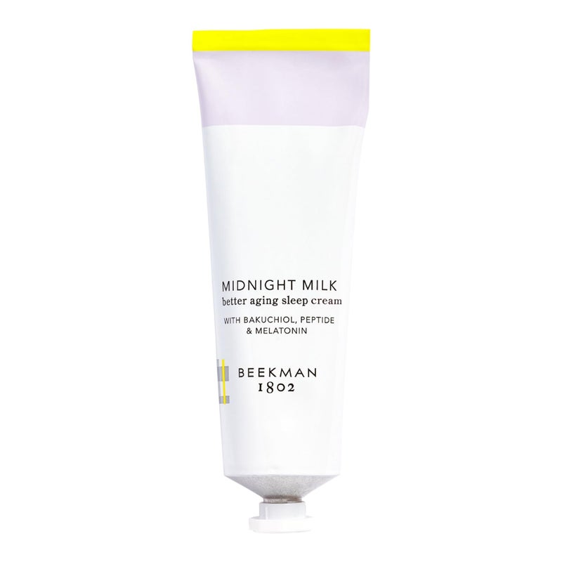 Beekman 1802 Midnight Milk Better Aging Sleep Face Cream - Fragrance Free - 2.13 fl oz - Overnight Mask - With Bakuchiol & Melatonin - Good for Sensitive Skin - Cruelty Free - Image 1